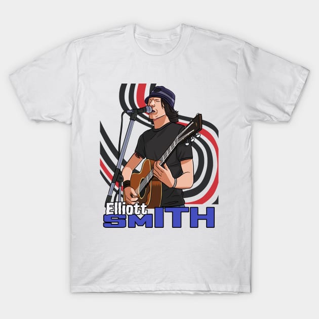 Elliott Smith Figure 8 T-Shirt by Noseking